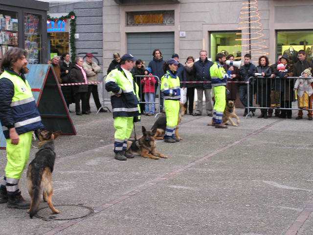 Mercatino di Beneficenza e Dimostrazione Cani da ricerca a Como 2011