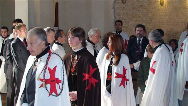 Cerimonia importante di Investitura nell'unica vera Chiesa Templare completa della antica Commenda originale, a Ormelle 2007